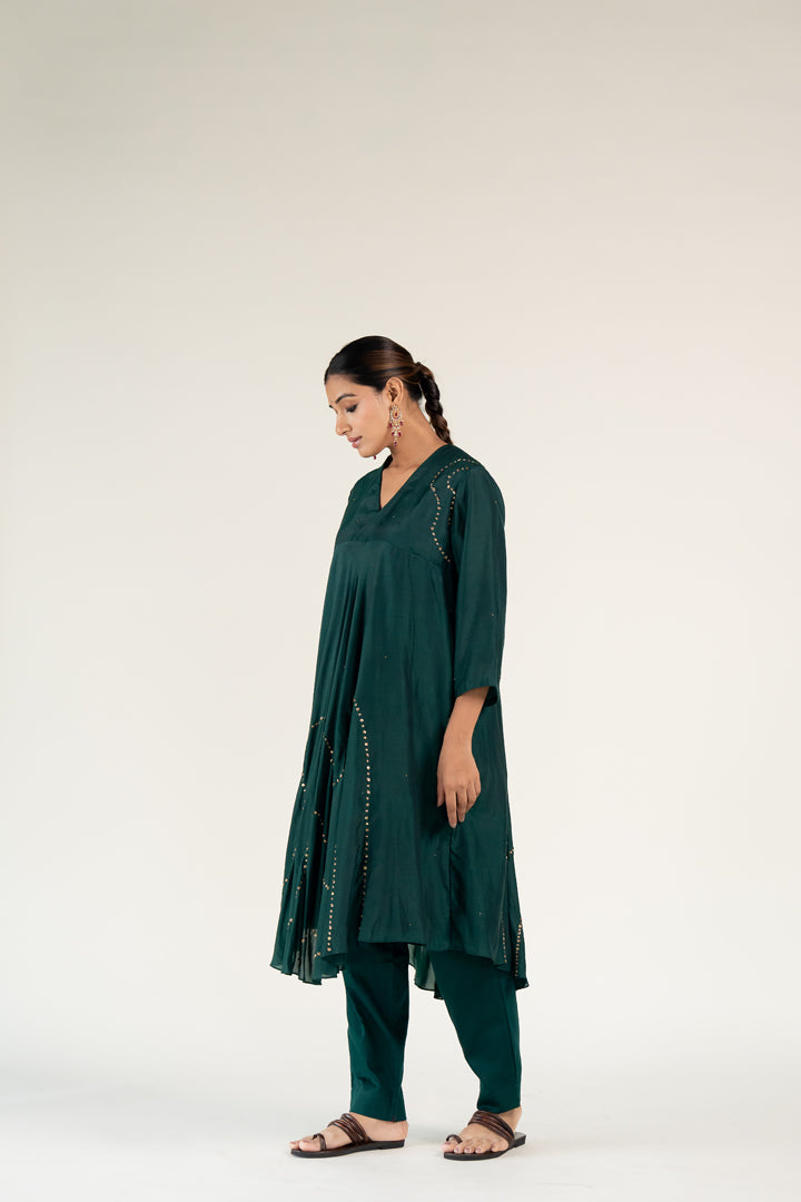 Maheem Kurta Set-Emerald