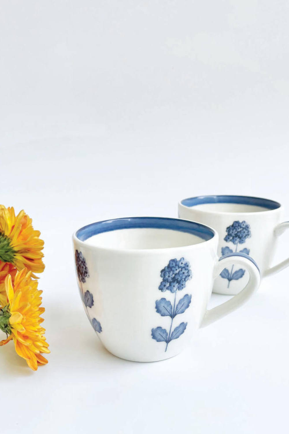 French Flora Tea Cups (Set of 2)