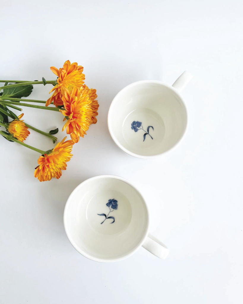 Petite Bloom Tea Cups (Set of 2)