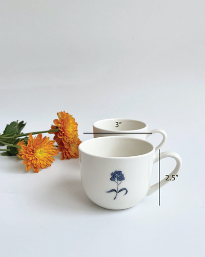 Petite Bloom Tea Cups (Set of 2)