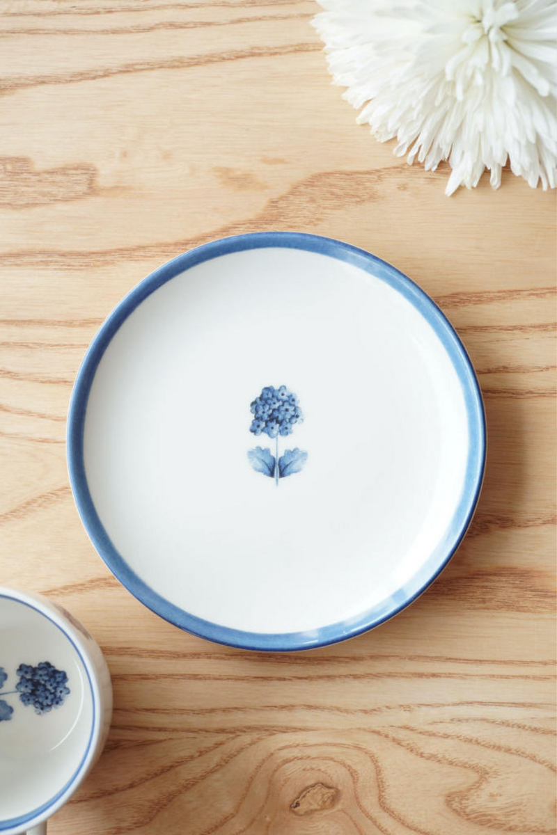 French Flora Saucers (Set of 2) linen by Minimal Indian for Worldwide