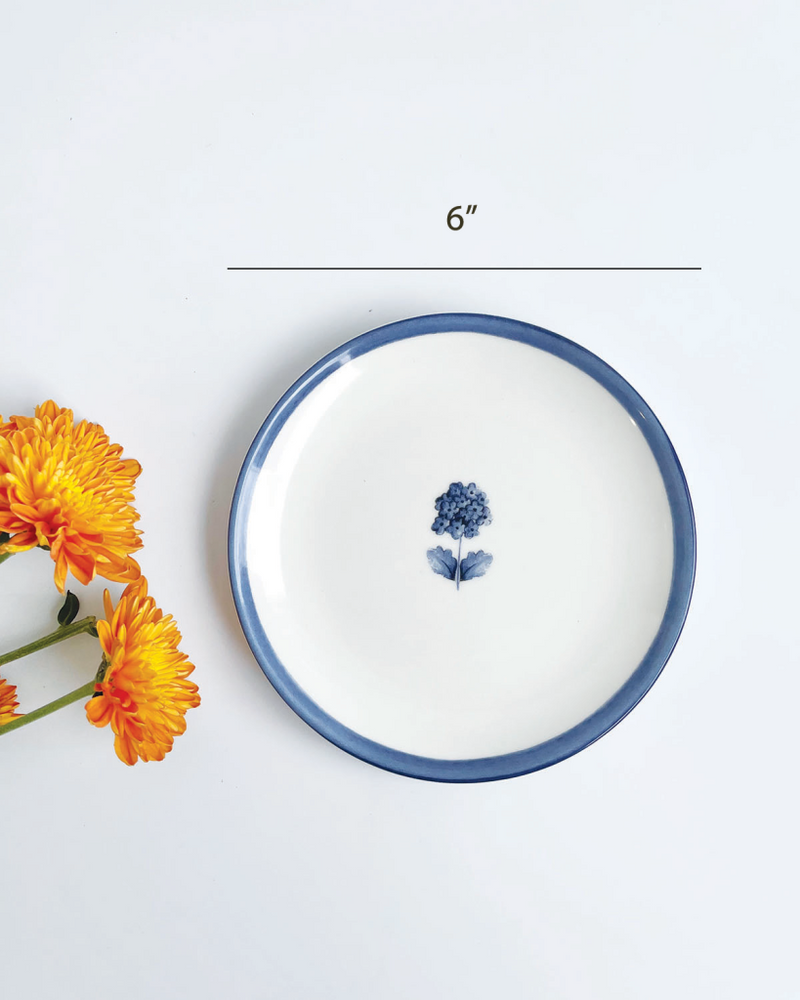 French Flora Saucers (Set of 2) linen by Minimal Indian for Worldwide
