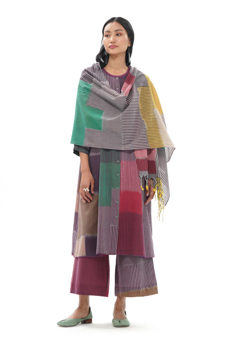 MIYU STOLE 100% cotton by Translate - Handwoven Ikat for women Worldwide