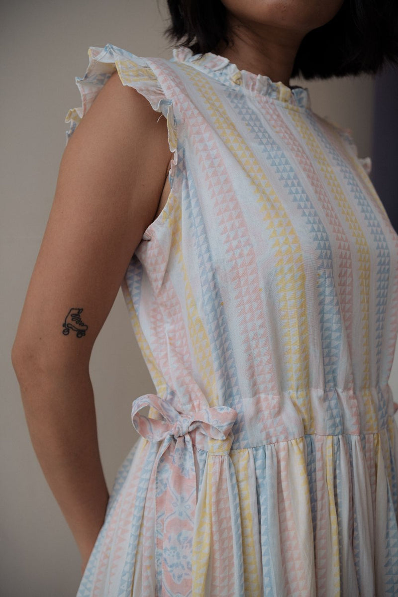 TINA DRESS cotton by TOKREE in multi color for women Worldwide