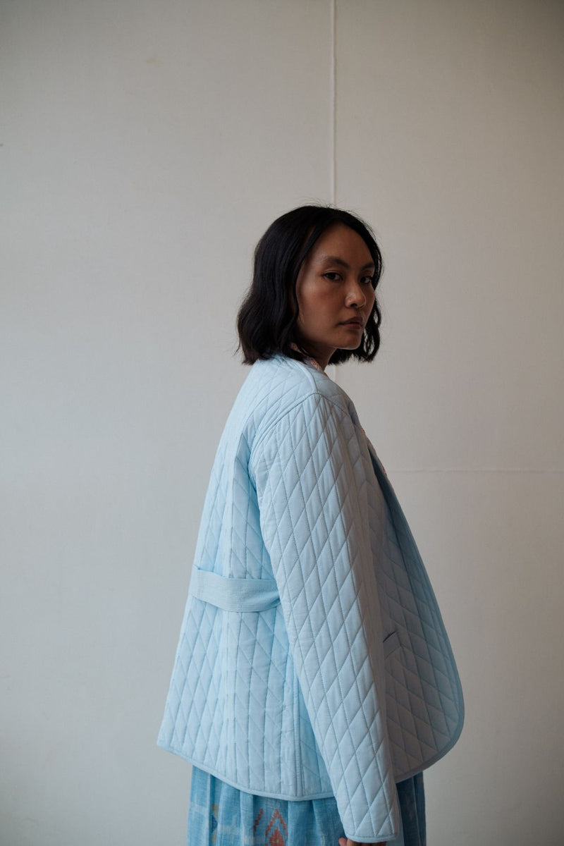IRIS JACKET cotton by TOKREE in blue color for women Worldwide