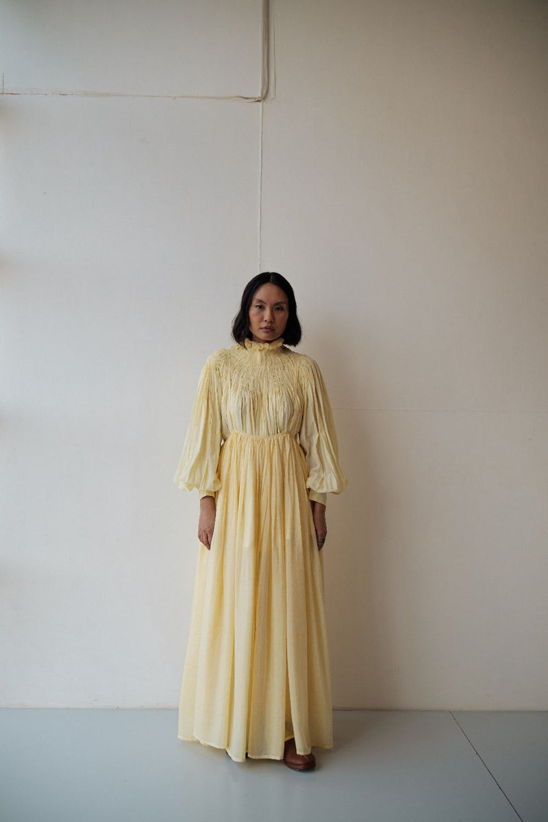 ASTER TOP cotton by TOKREE in yellow color for women Worldwide