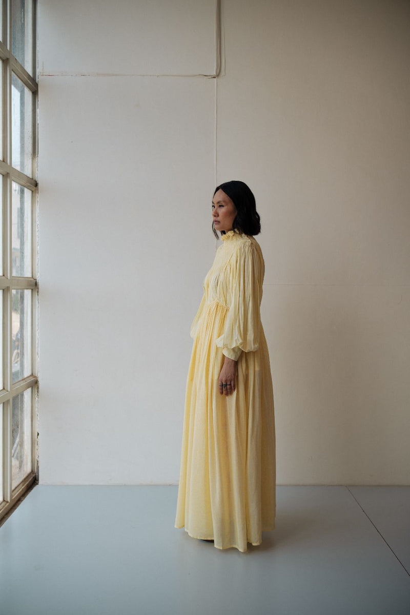 ASTER TOP cotton by TOKREE in yellow color for women Worldwide