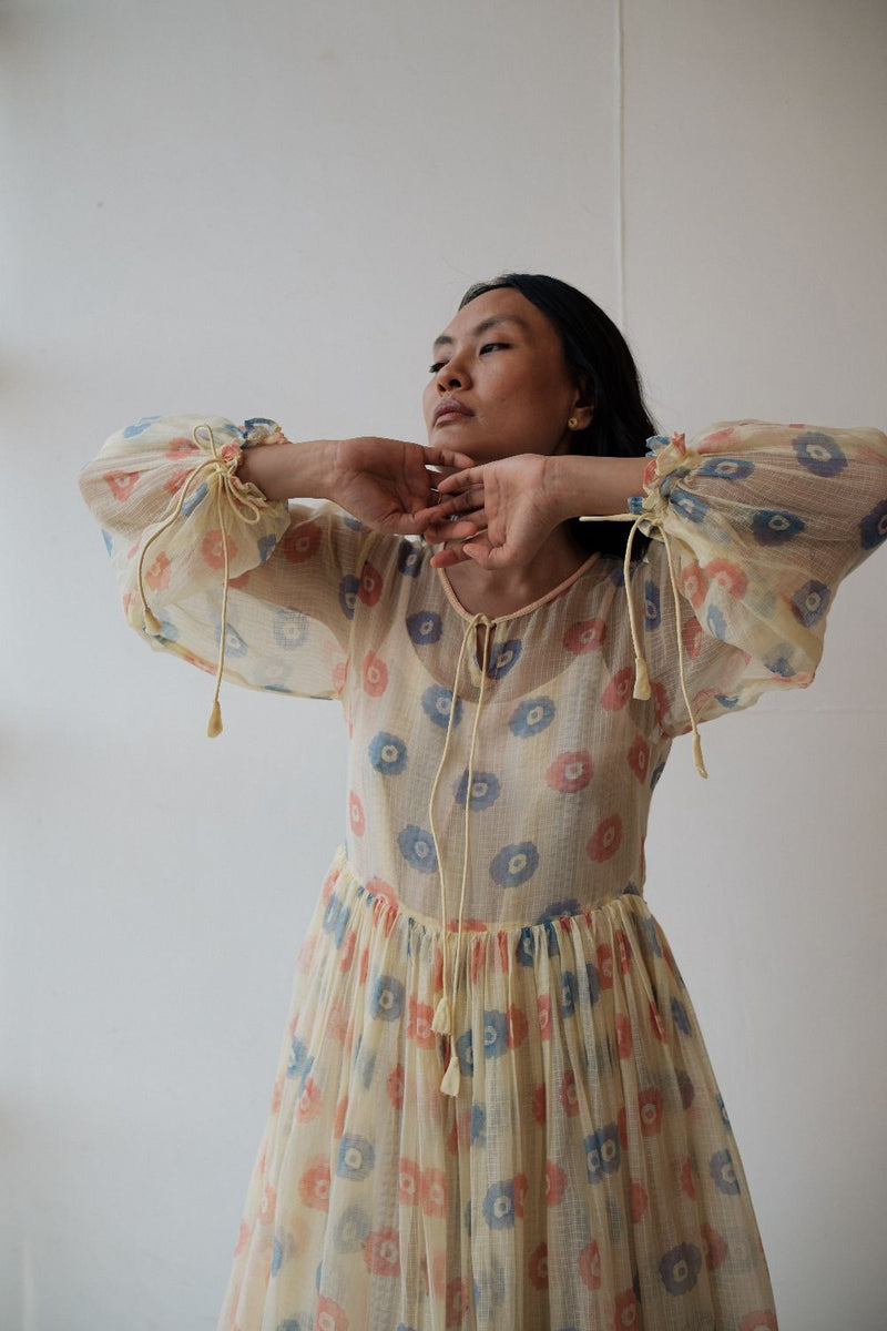 PETUNIA DRESS by TOKREE in yellow color for women Worldwide