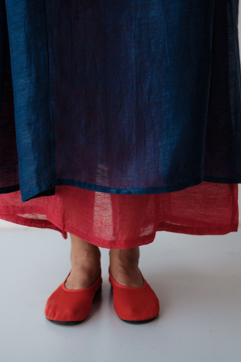 RESHAM BLUE DRESS silk by TOKREE in blue color for women Worldwide