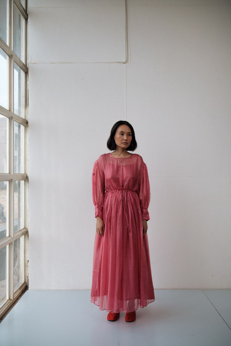 AMY DRESS silk by TOKREE in red color for women Worldwide