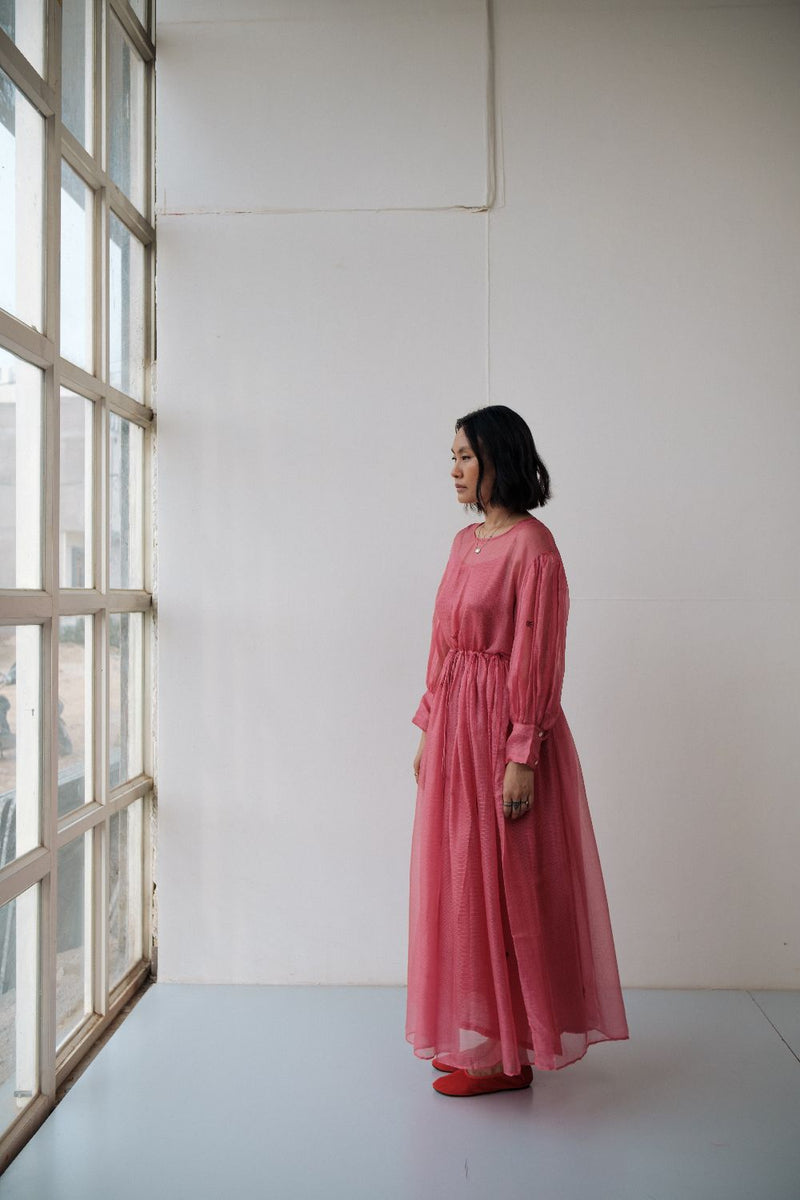 AMY DRESS silk by TOKREE in red color for women Worldwide