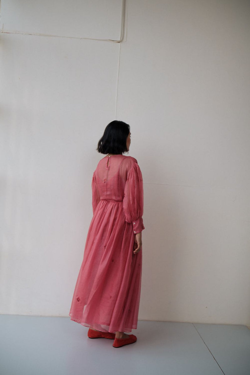 AMY DRESS silk by TOKREE in red color for women Worldwide