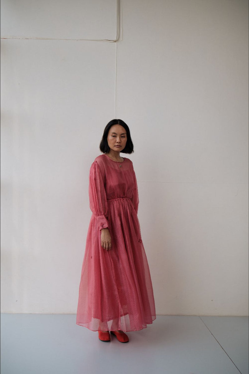 AMY DRESS silk by TOKREE in red color for women Worldwide