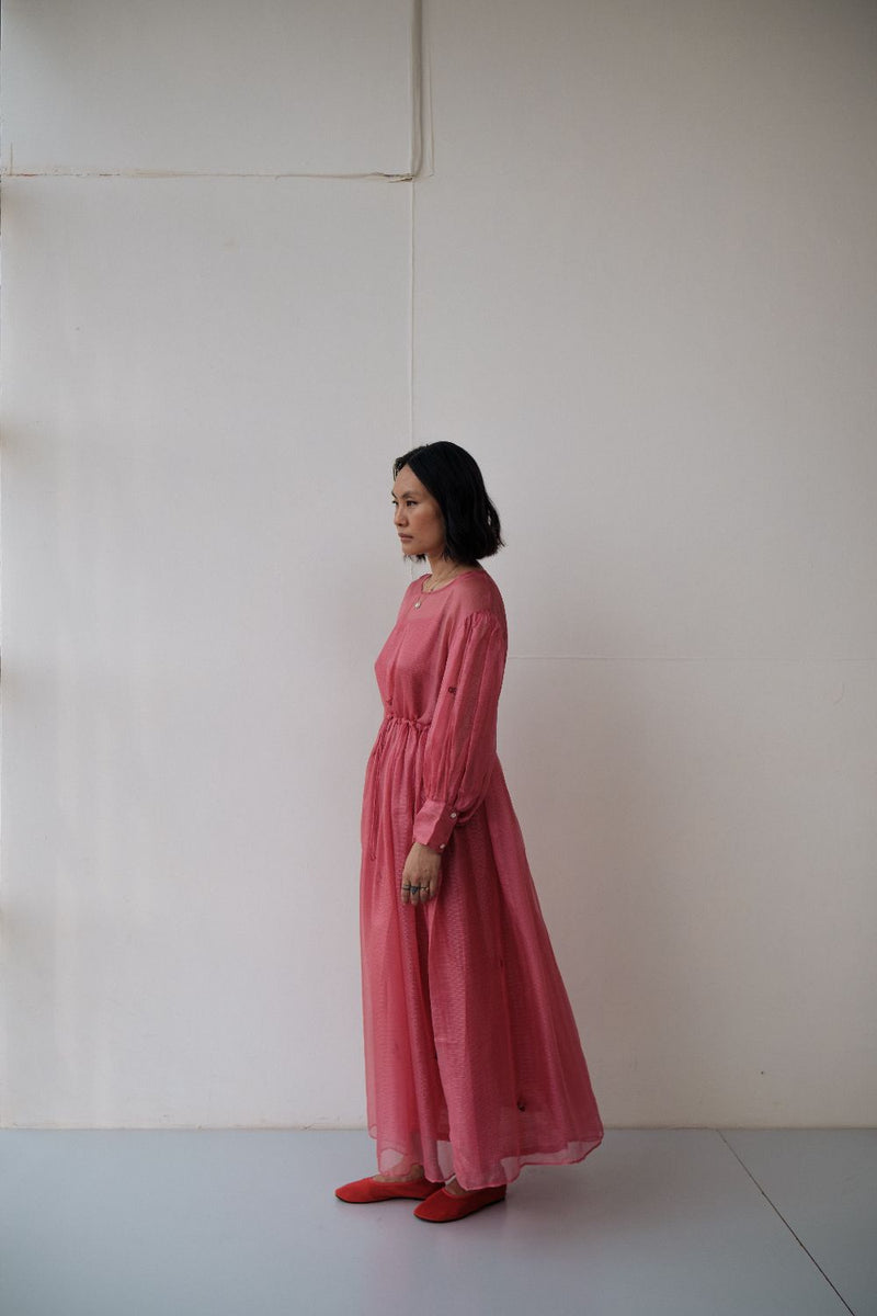 AMY DRESS silk by TOKREE in red color for women Worldwide