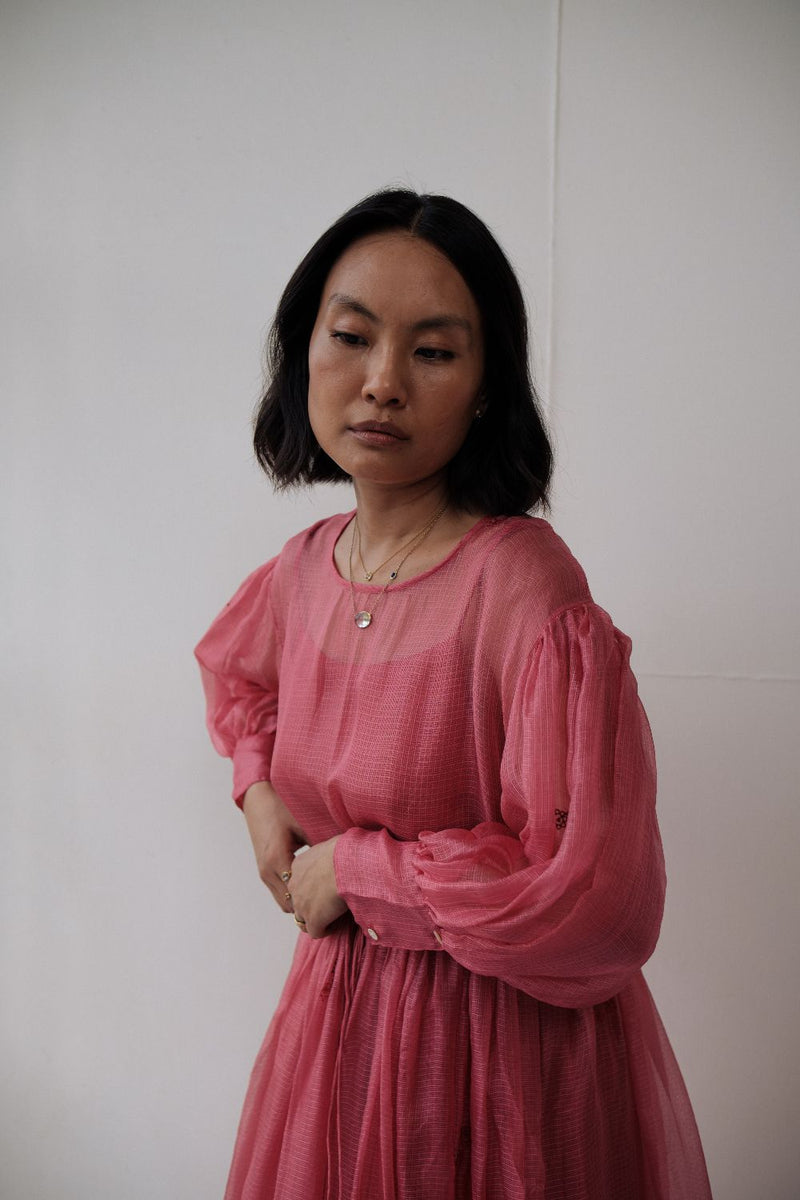 AMY DRESS silk by TOKREE in red color for women Worldwide