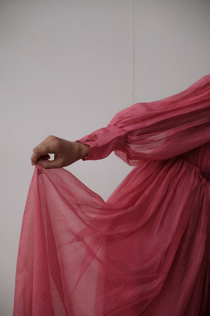 AMY DRESS silk by TOKREE in red color for women Worldwide