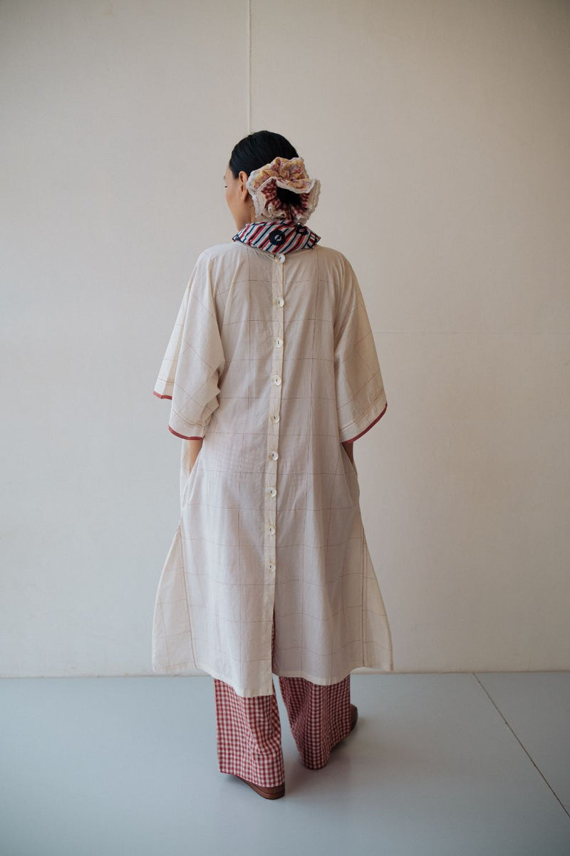 KALA DRESS cotton by TOKREE in white color for women Worldwide