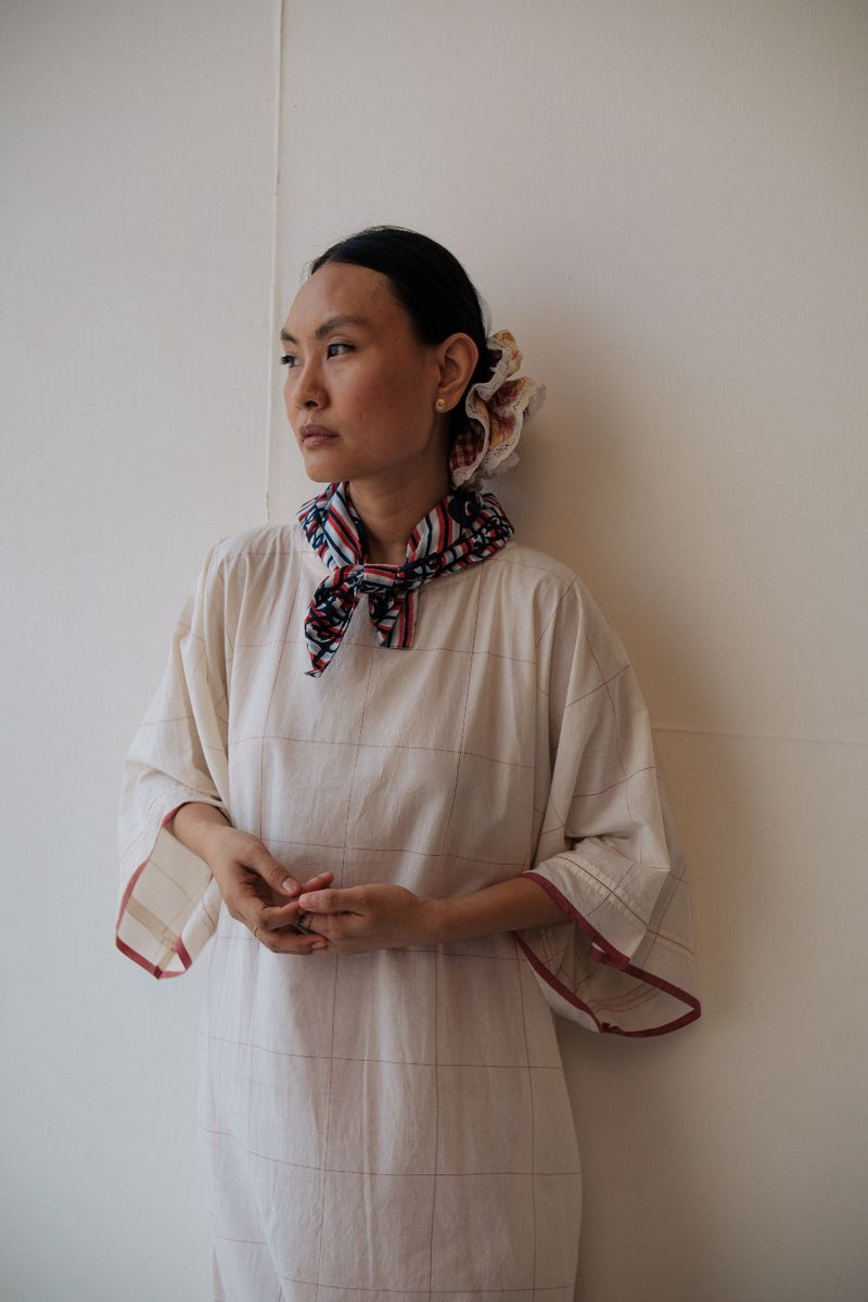 KALA DRESS cotton by TOKREE in white color for women Worldwide
