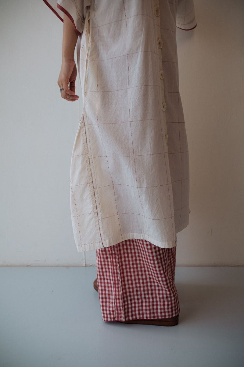 KALA DRESS cotton by TOKREE in white color for women Worldwide