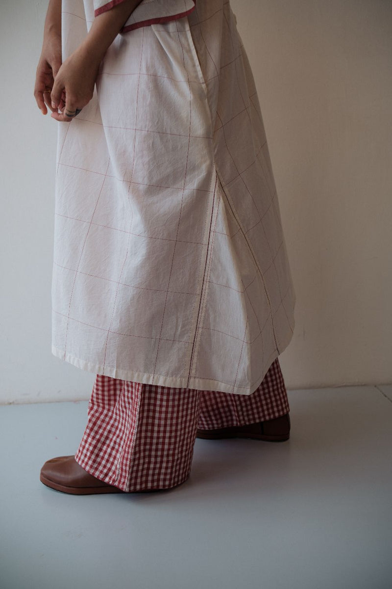 KALA DRESS cotton by TOKREE in white color for women Worldwide