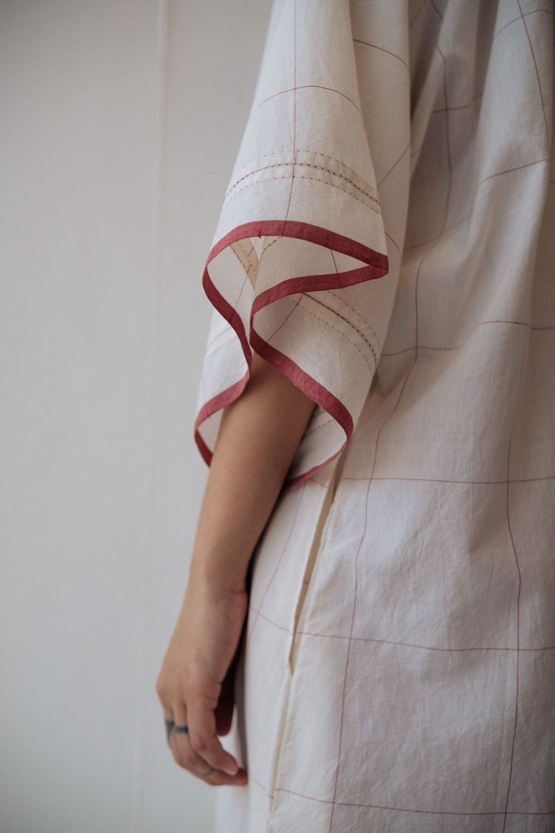 KALA DRESS cotton by TOKREE in white color for women Worldwide