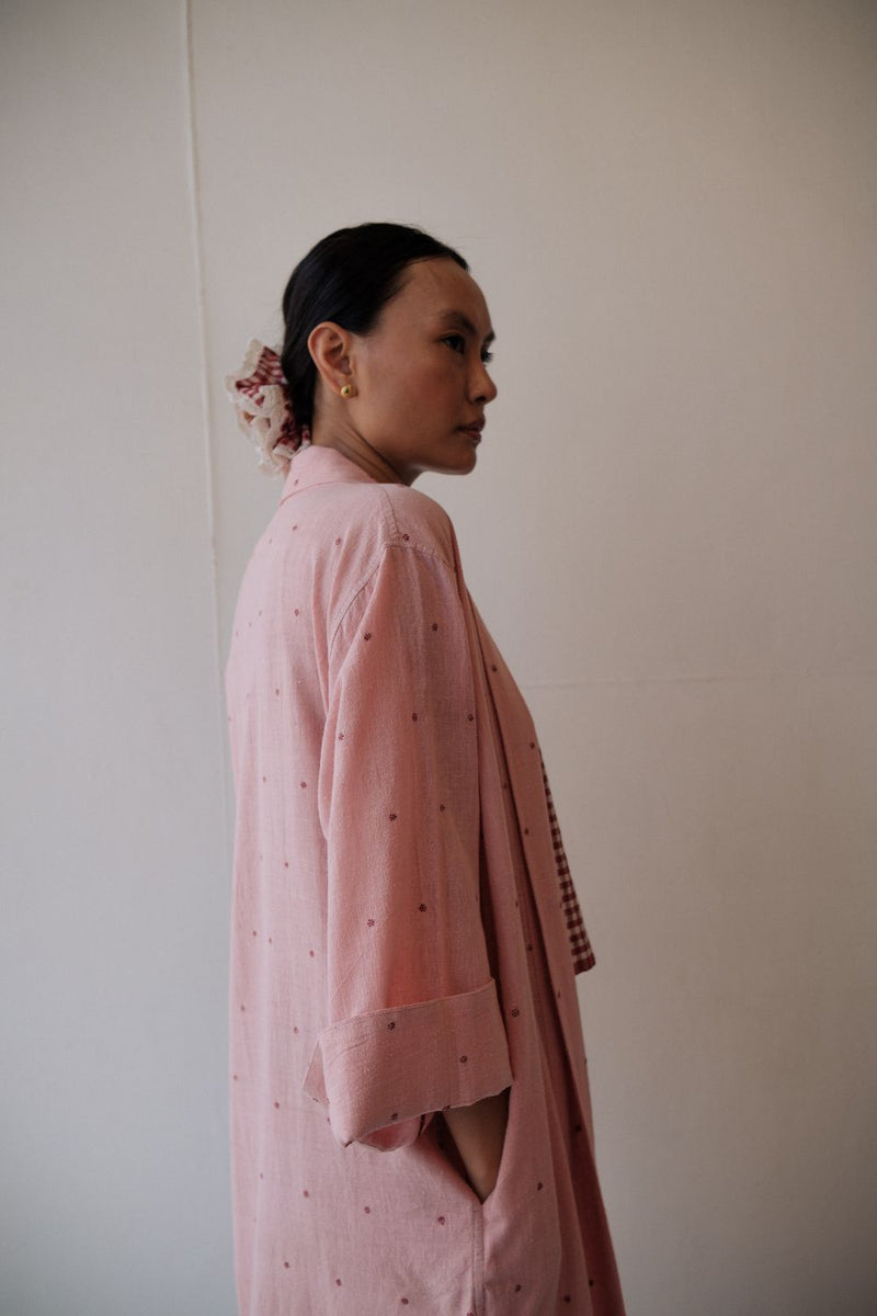 ROSA OVERLAY cotton by TOKREE in pink color for women Worldwide