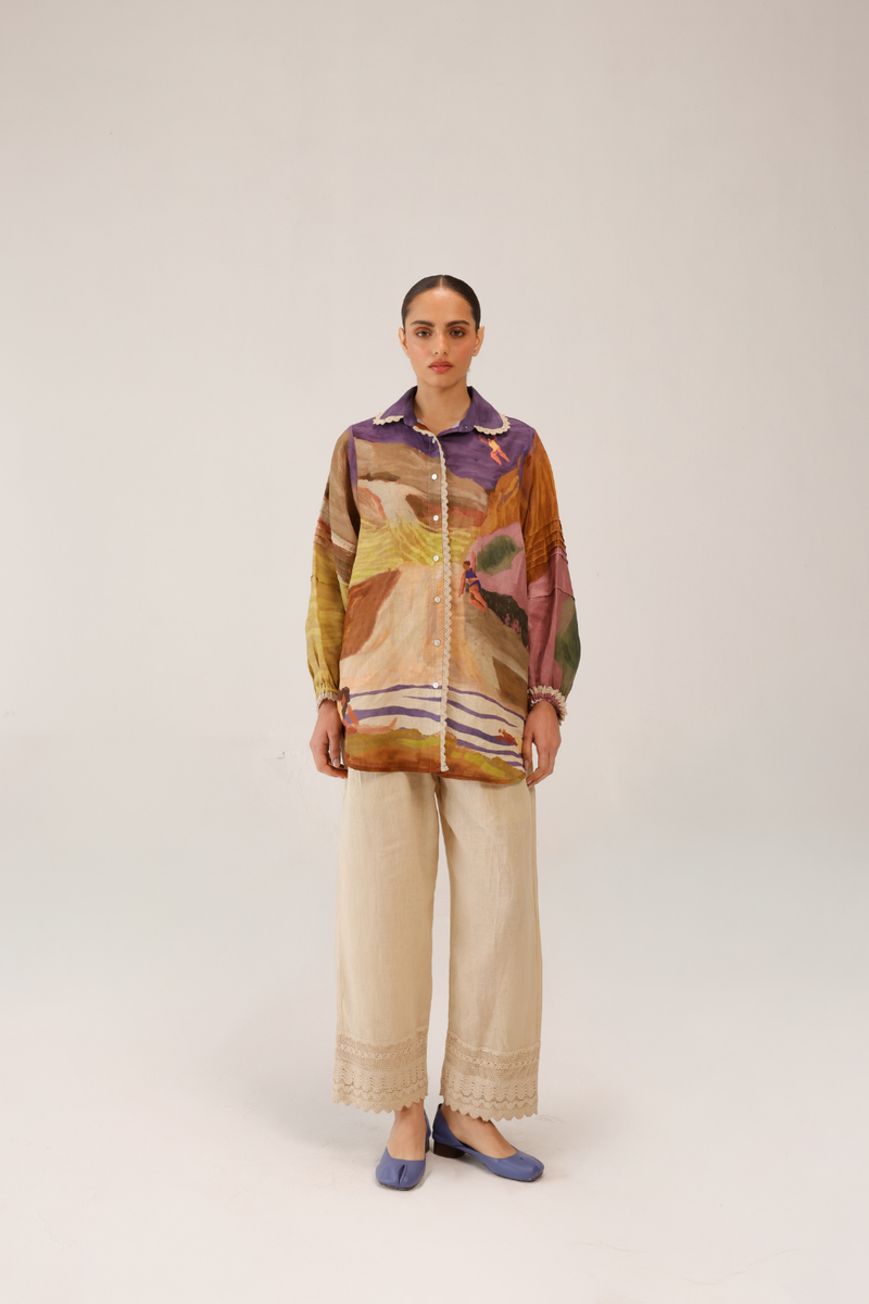 MOIRA SHIRT - SWIMMERS all linen by CORD for women Worldwide