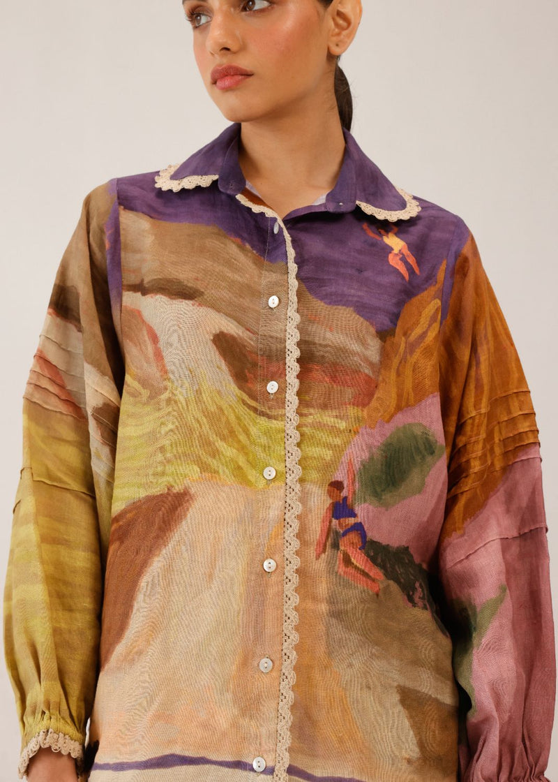 MOIRA SHIRT - SWIMMERS all linen by CORD for women Worldwide