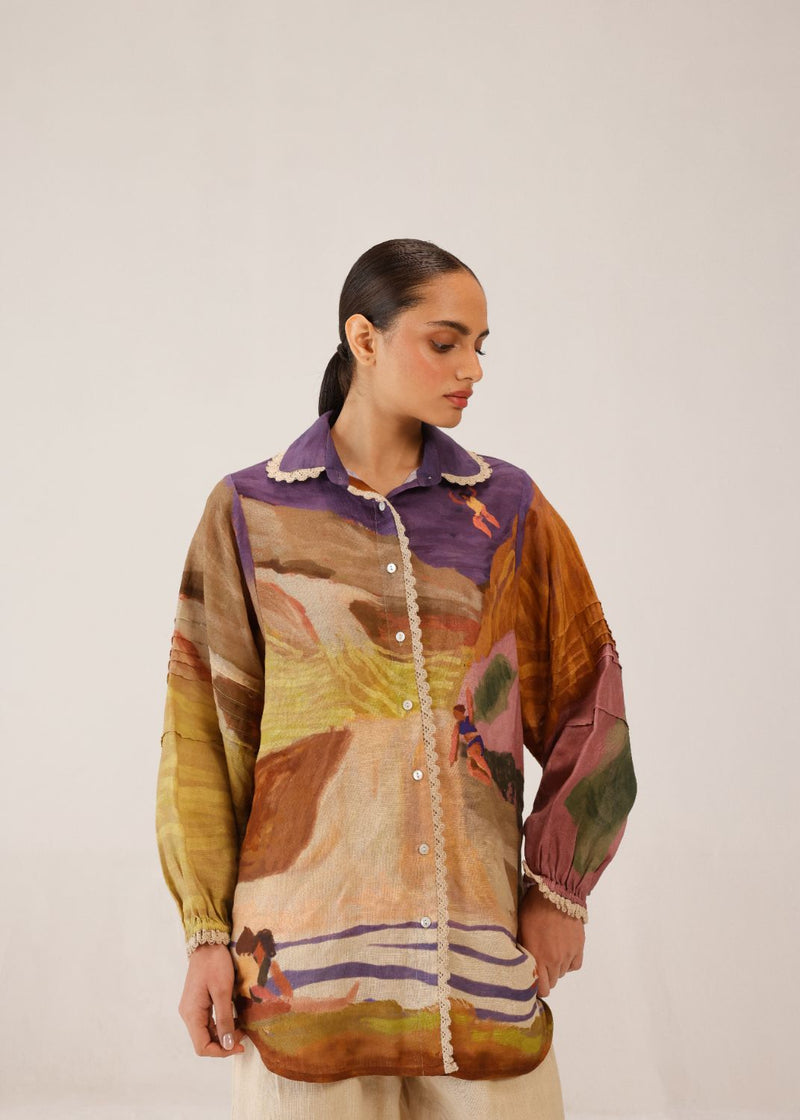 MOIRA SHIRT - SWIMMERS all linen by CORD for women Worldwide