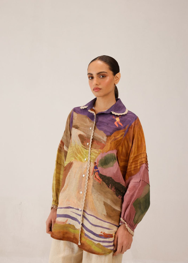 MOIRA SHIRT - SWIMMERS all linen by CORD for women Worldwide