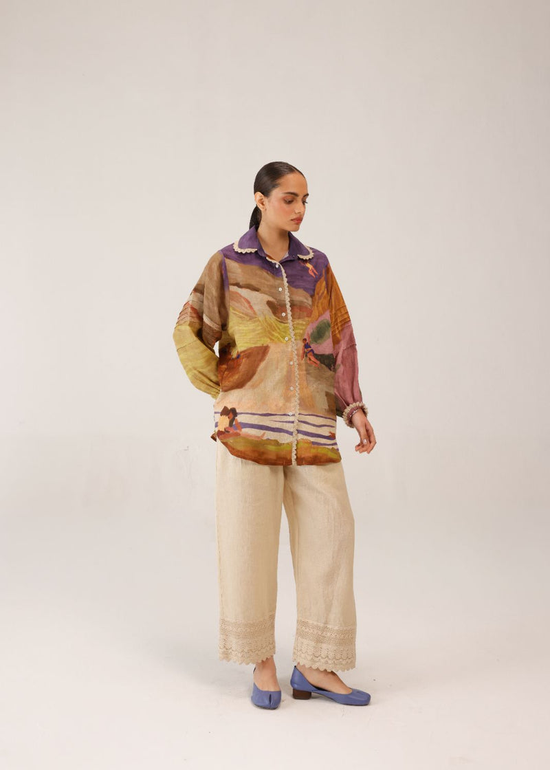 MOIRA SHIRT - SWIMMERS all linen by CORD for women Worldwide