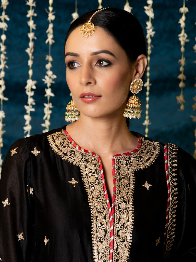 Ragini Kurta Set silk by Maison Shefali for women Worldwide