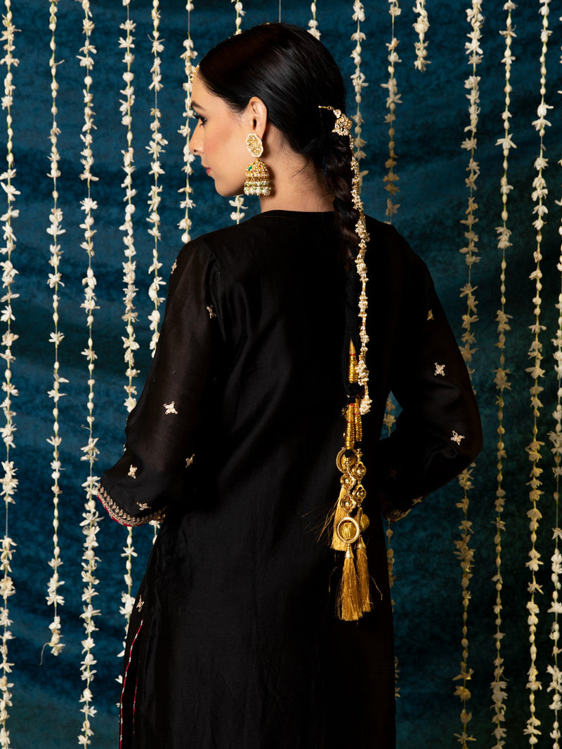 Ragini Kurta Set silk by Maison Shefali for women Worldwide