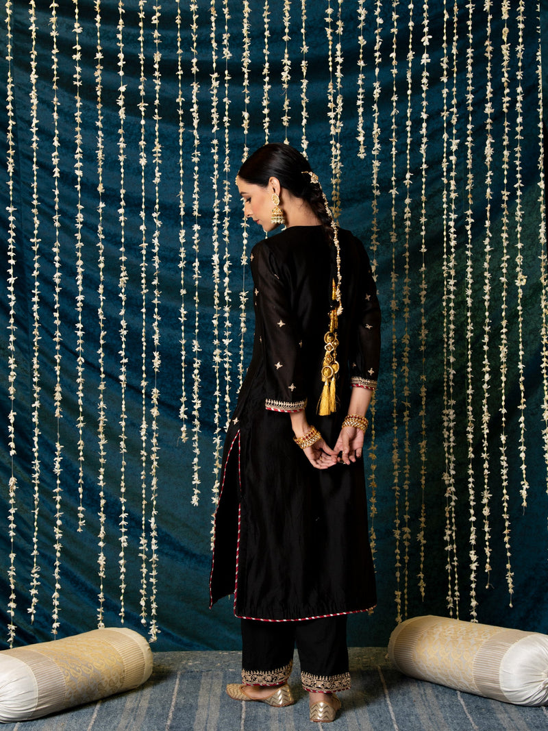 Ragini Kurta Set silk by Maison Shefali for women Worldwide
