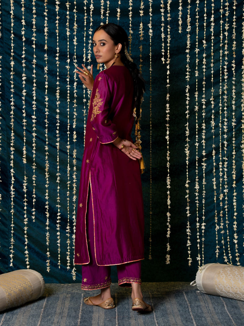 Ratti Kurta Set silk by Maison Shefali for women Worldwide