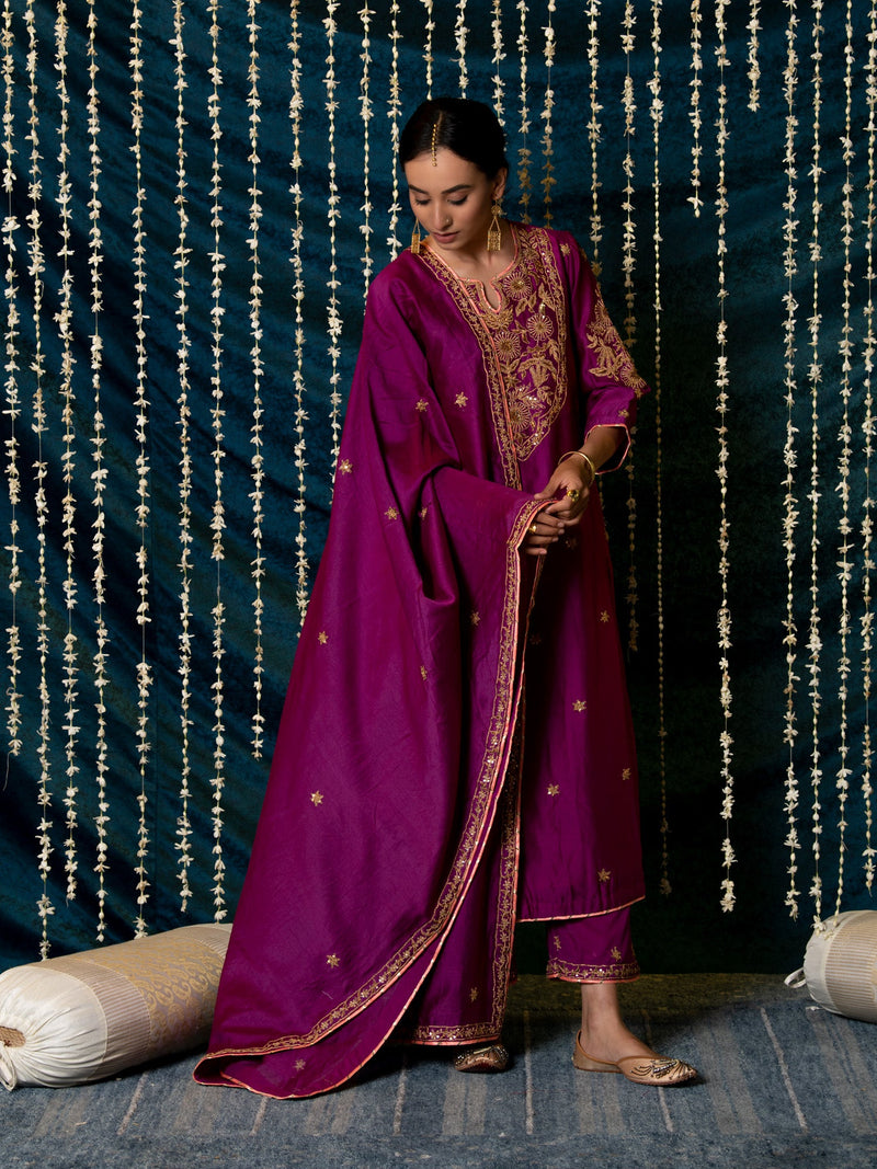 Ratti Kurta Set silk by Maison Shefali for women Worldwide