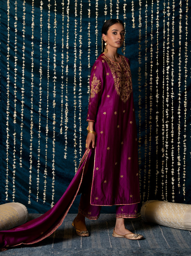 Ratti Kurta Set silk by Maison Shefali for women Worldwide
