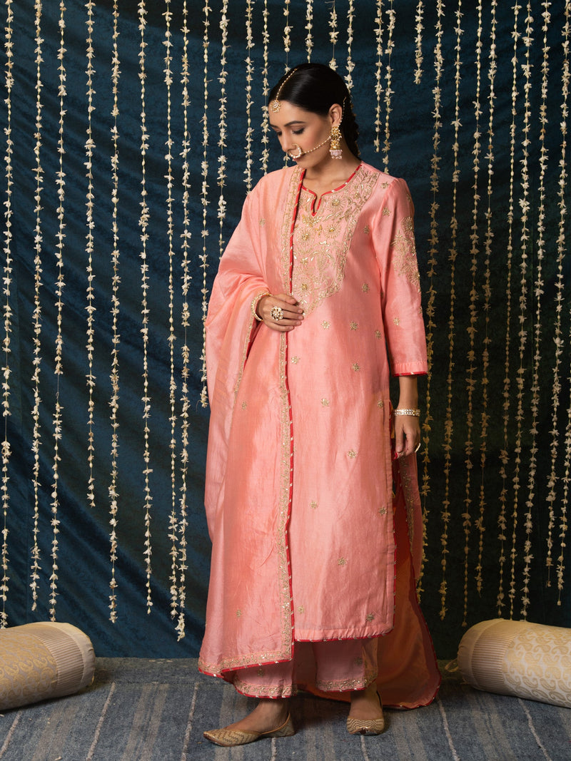 Kashi Kurta Set silk by Maison Shefali for women Worldwide