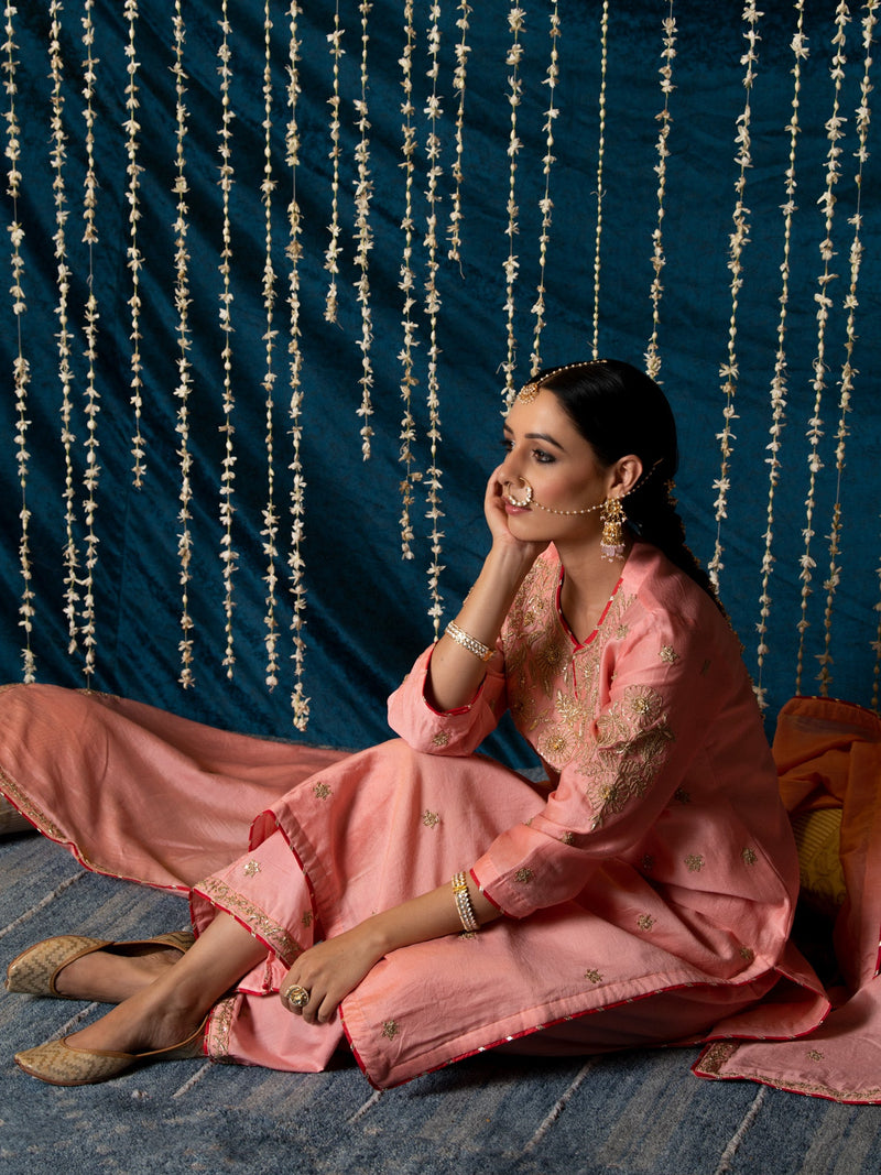 Kashi Kurta Set silk by Maison Shefali for women Worldwide