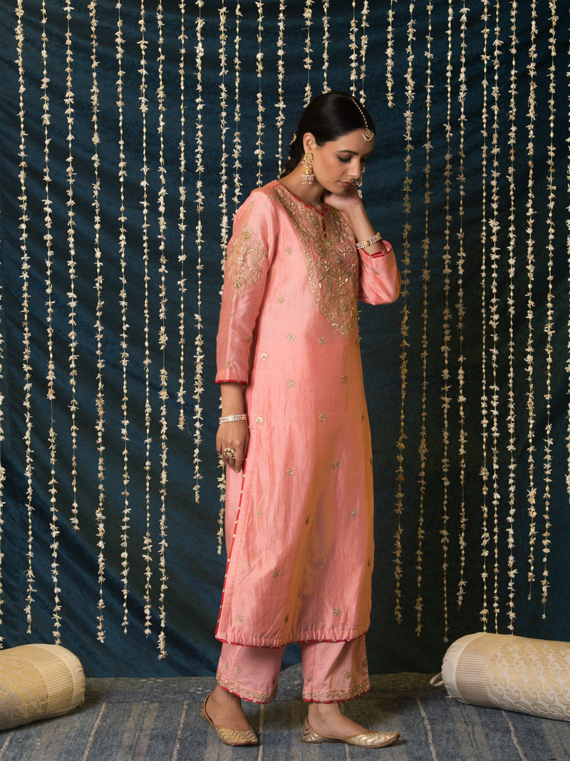 Kashi Kurta Set silk by Maison Shefali for women Worldwide