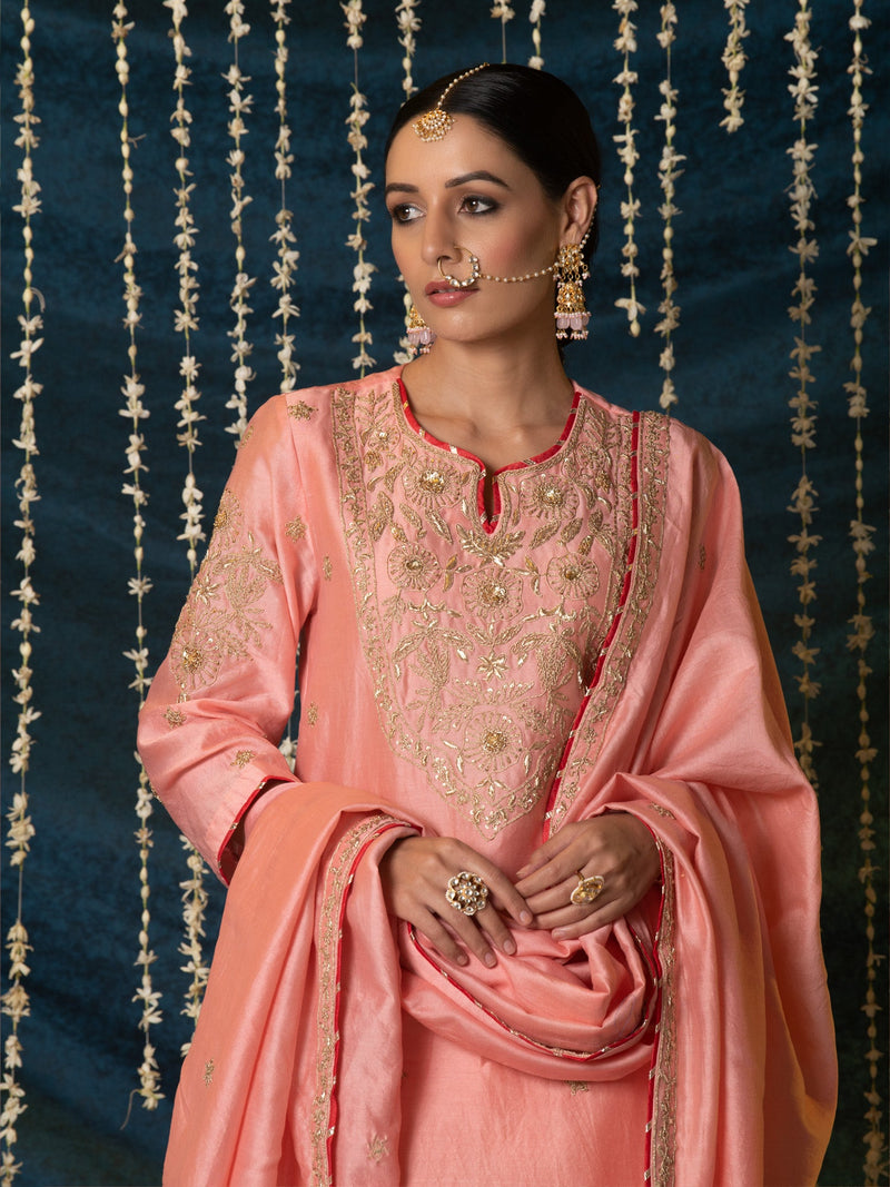 Kashi Kurta Set silk by Maison Shefali for women Worldwide