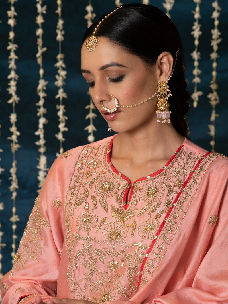Kashi Kurta Set silk by Maison Shefali for women Worldwide