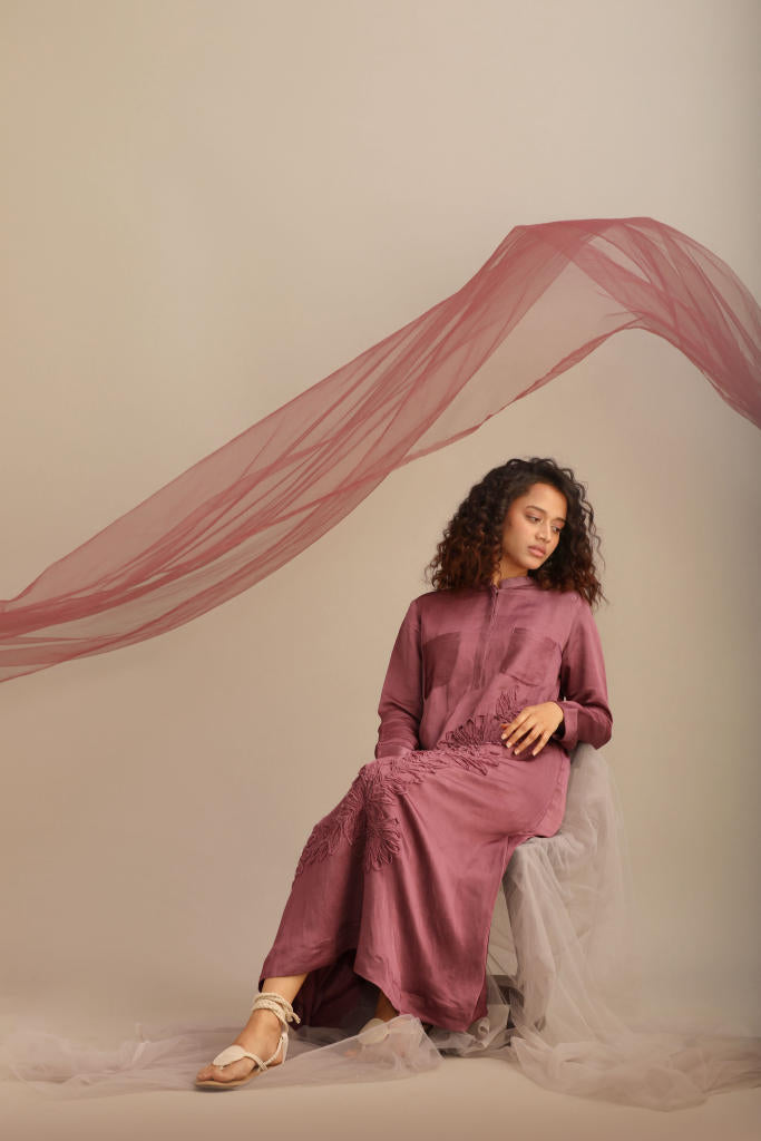 SATIN FULL LENGTH DRESS satin by Myoho for women Worldwide
