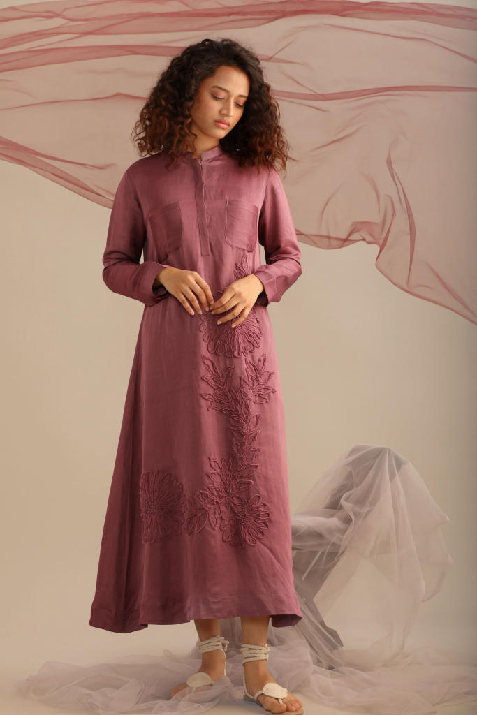 SATIN FULL LENGTH DRESS