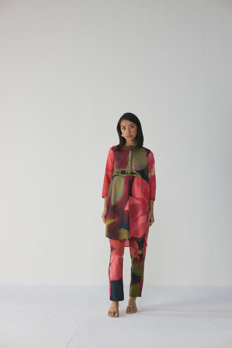 Manhattan Short Kurta Set cotton by YAM in multi color for women Worldwide