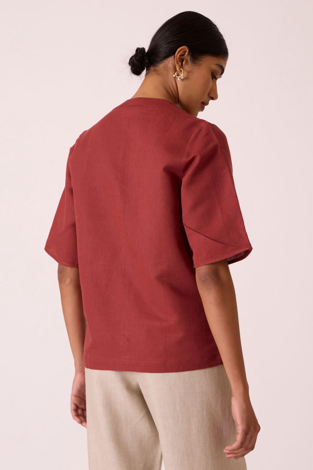 Manu Umber Linen Cotton Top