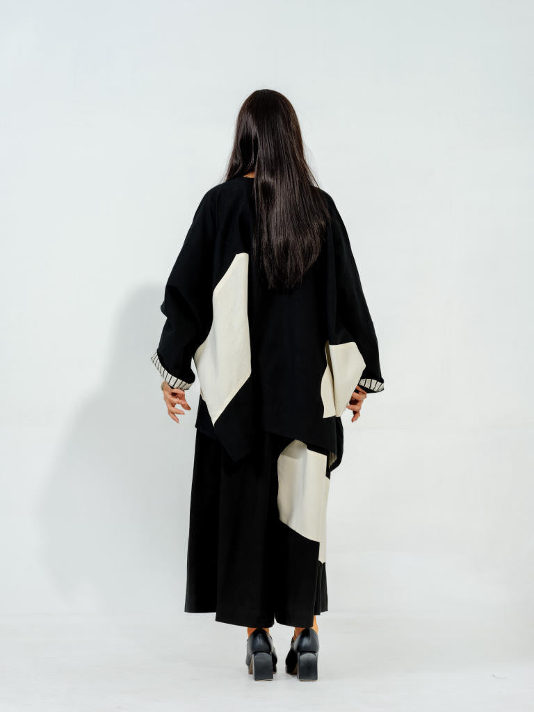 Manuka Top cotton matty tops and shirts by Stoique in black, natural for women Worldwide
