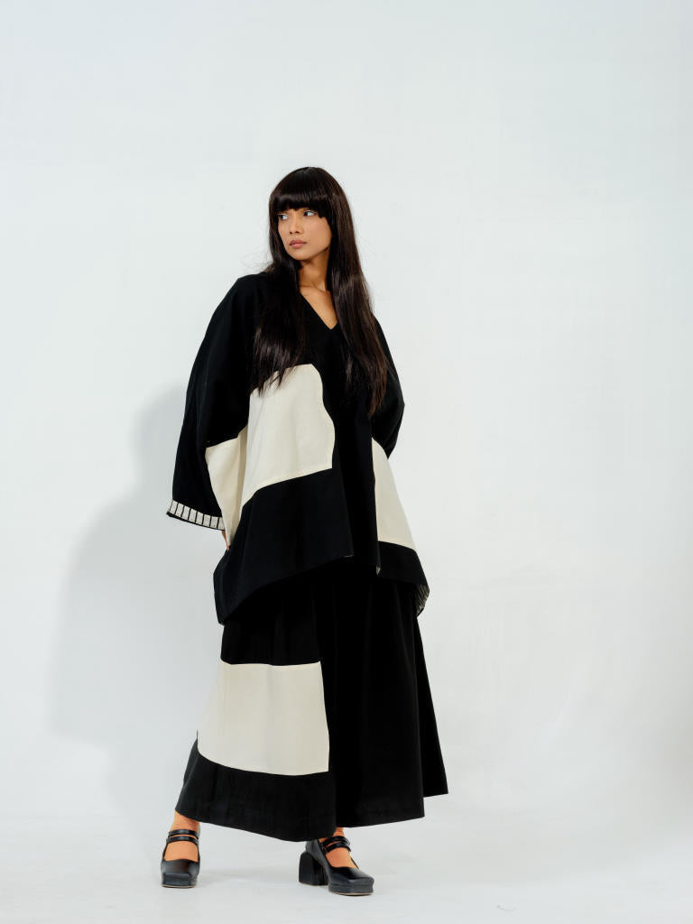 Manuka Top cotton matty tops and shirts by Stoique in black, natural for women Worldwide