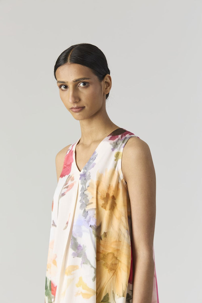 MARIA LONG DRESS satin by Yam in white color for women Worldwide