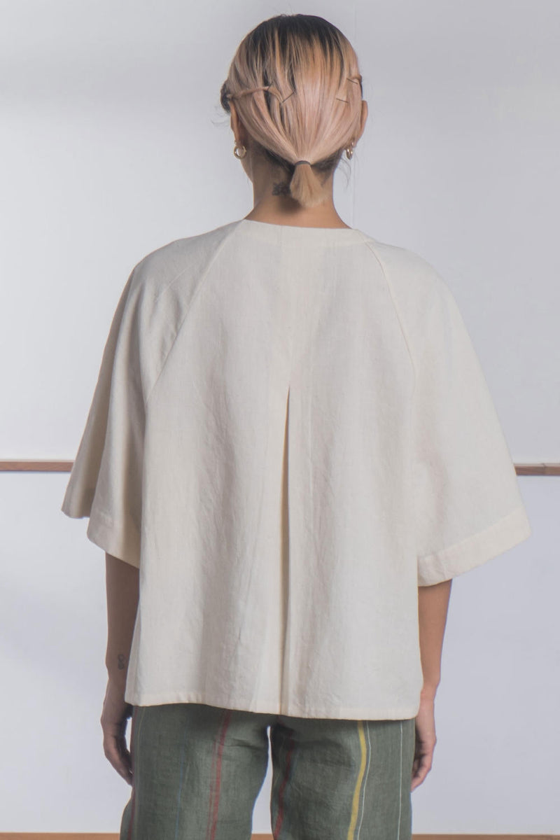 Marie Zero Dye Top by The Summer House in white color for women Worldwide